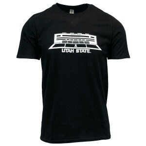 utah state maverik stadium tshirt black